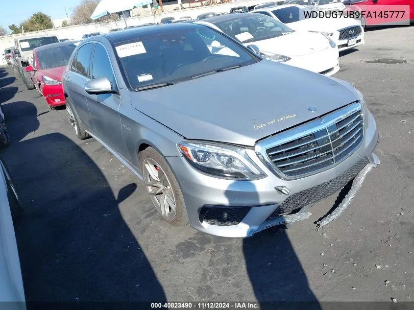 2015 Mercedes-Benz S 63 Amg VIN: WDDUG7JB9FA145777 Lot: 40823490