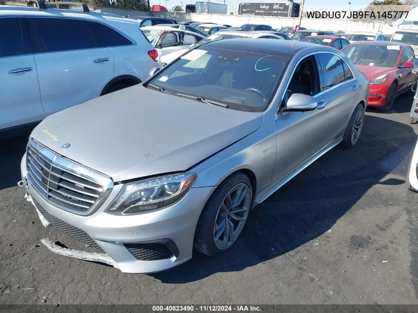 2015 Mercedes-Benz S 63 Amg VIN: WDDUG7JB9FA145777 Lot: 40823490