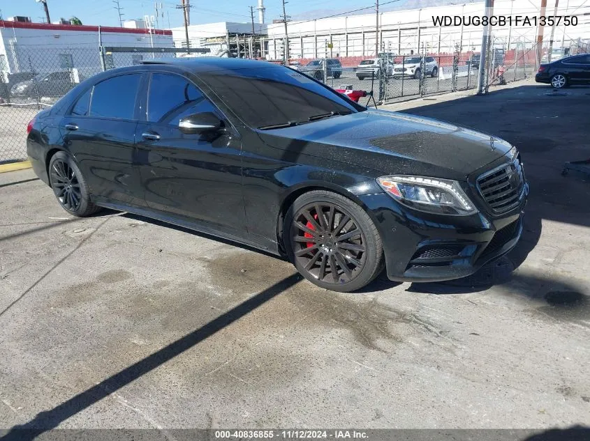 2015 Mercedes-Benz S 550 VIN: WDDUG8CB1FA135750 Lot: 40836855