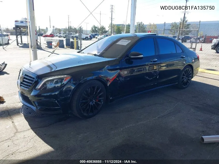 2015 Mercedes-Benz S 550 VIN: WDDUG8CB1FA135750 Lot: 40836855