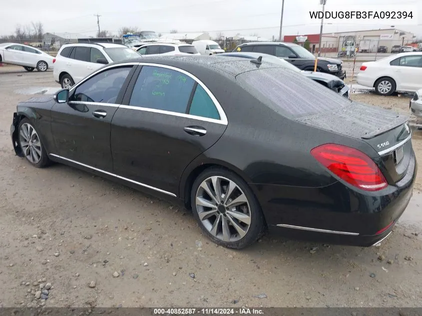 WDDUG8FB3FA092394 2015 Mercedes-Benz S 550 4Matic