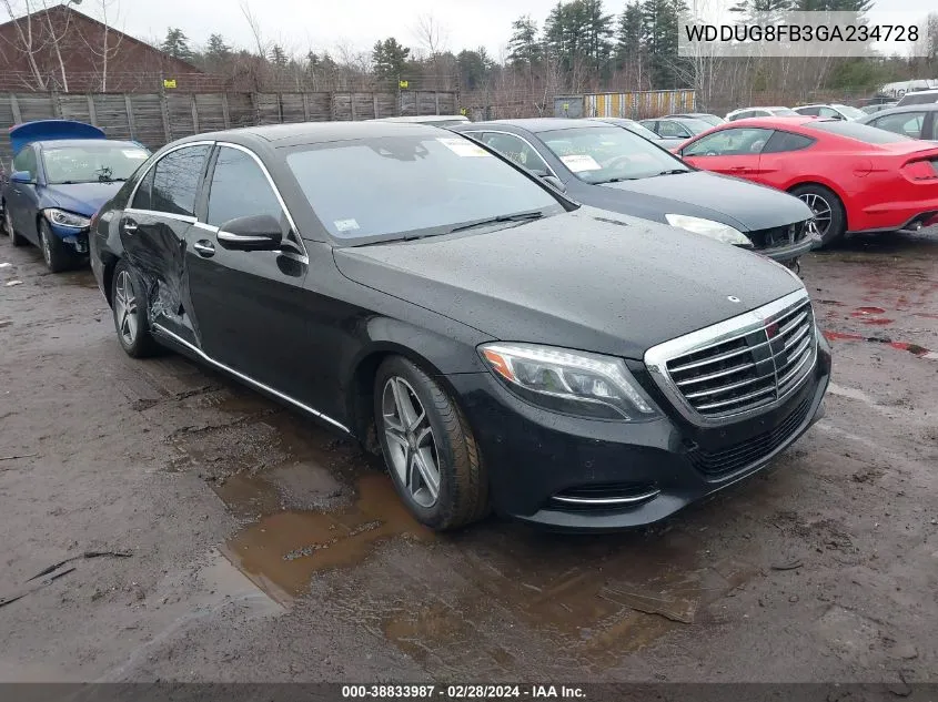 2016 Mercedes-Benz S 550 4Matic VIN: WDDUG8FB3GA234728 Lot: 38833987