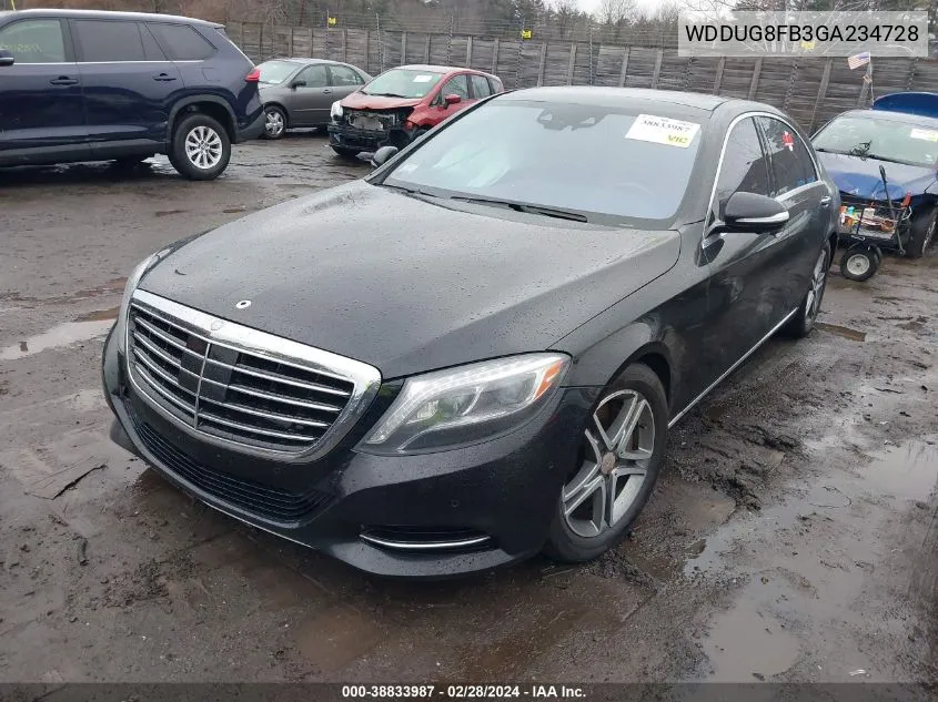 2016 Mercedes-Benz S 550 4Matic VIN: WDDUG8FB3GA234728 Lot: 38833987