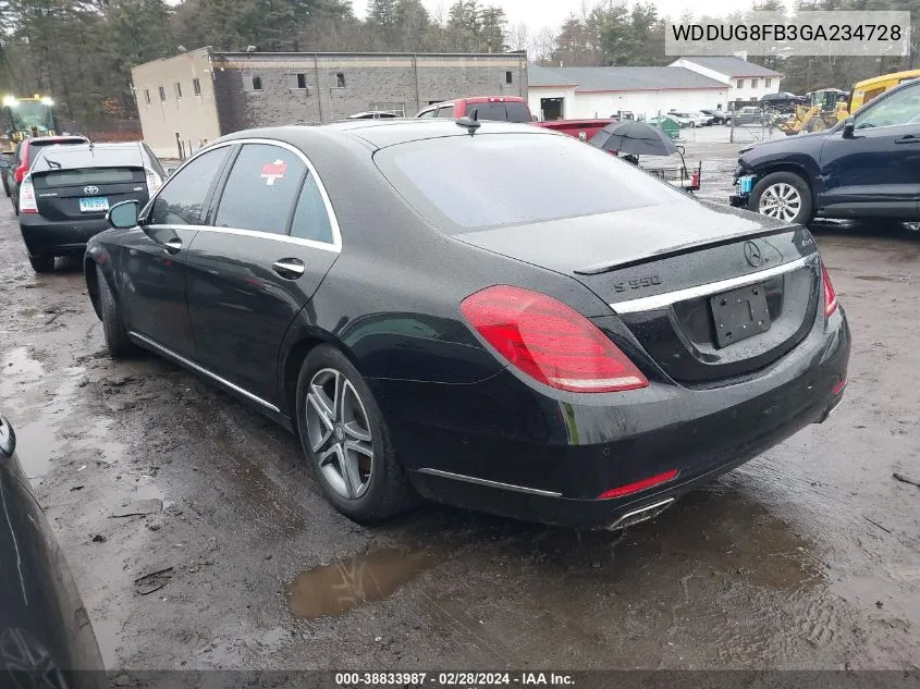 2016 Mercedes-Benz S 550 4Matic VIN: WDDUG8FB3GA234728 Lot: 38833987