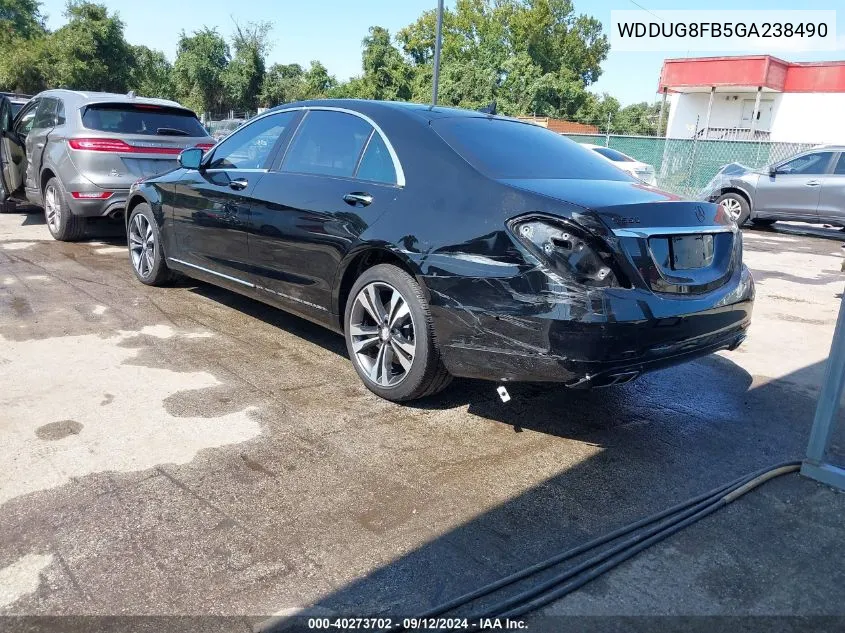 WDDUG8FB5GA238490 2016 Mercedes-Benz S 550 4Matic