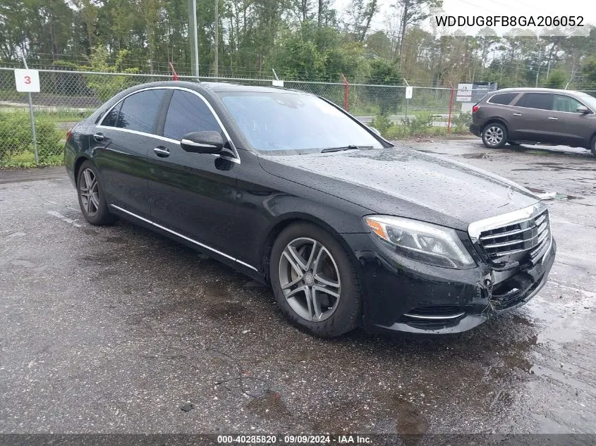 2016 Mercedes-Benz S 550 4Matic VIN: WDDUG8FB8GA206052 Lot: 40285820