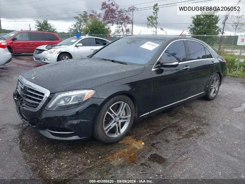 2016 Mercedes-Benz S 550 4Matic VIN: WDDUG8FB8GA206052 Lot: 40285820