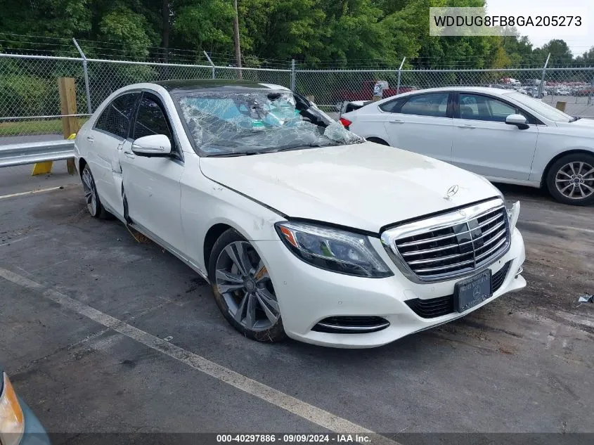 2016 Mercedes-Benz S 550 4Matic VIN: WDDUG8FB8GA205273 Lot: 40297886