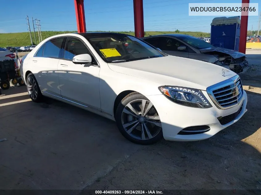 2016 Mercedes-Benz S 550 VIN: WDDUG8CB5GA234766 Lot: 40409263