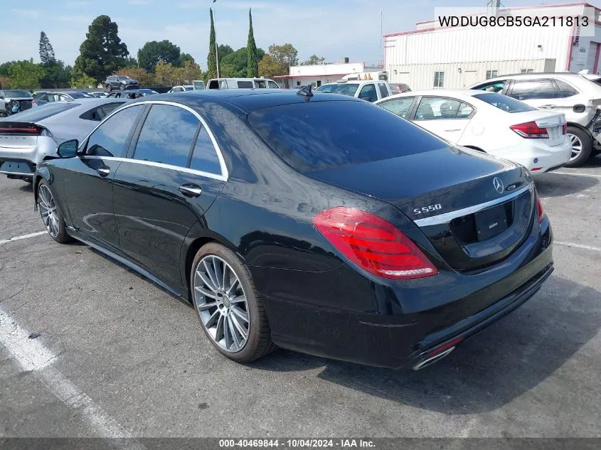 2016 Mercedes-Benz S 550 VIN: WDDUG8CB5GA211813 Lot: 40469844