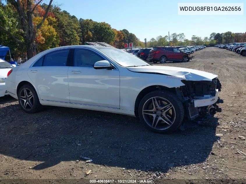 2016 Mercedes-Benz S 550 4Matic VIN: WDDUG8FB1GA262656 Lot: 40635617