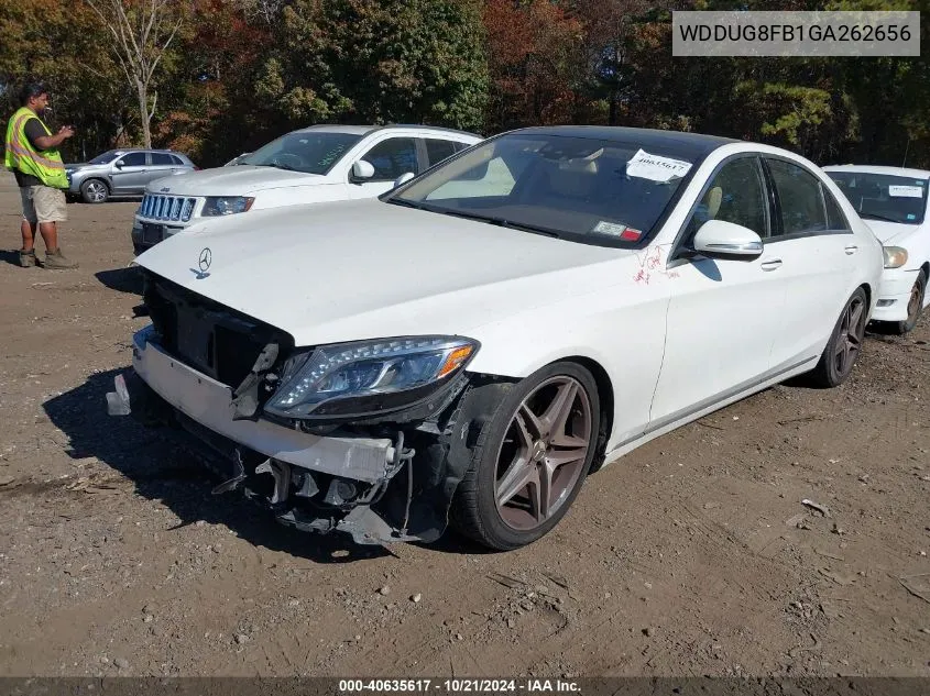 2016 Mercedes-Benz S 550 4Matic VIN: WDDUG8FB1GA262656 Lot: 40635617