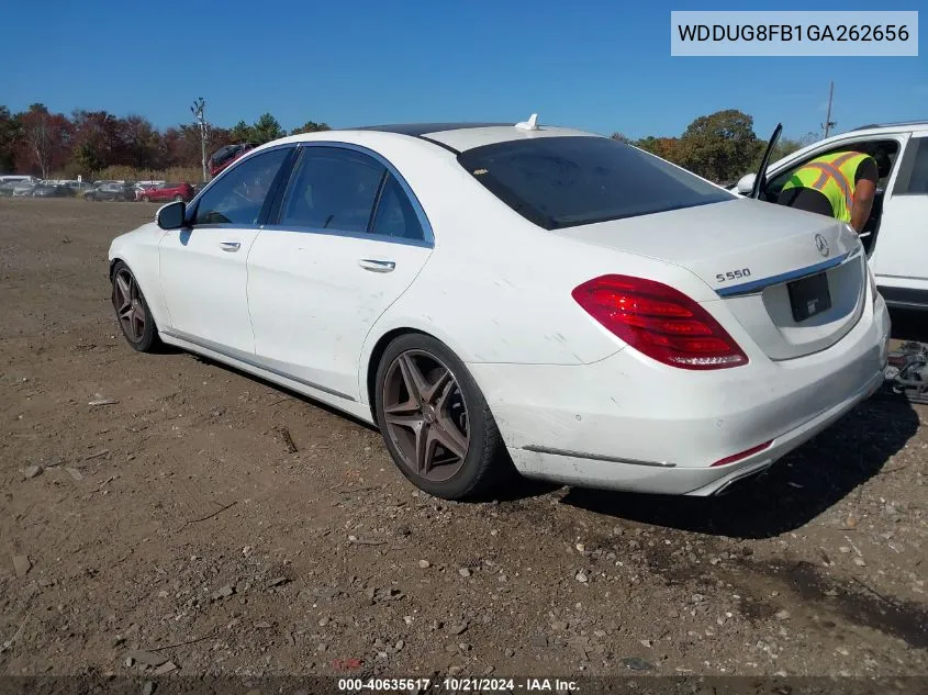 2016 Mercedes-Benz S 550 4Matic VIN: WDDUG8FB1GA262656 Lot: 40635617