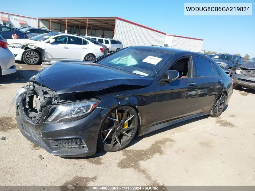 2016 Mercedes-Benz S 550 VIN: WDDUG8CB6GA219824 Lot: 40853961