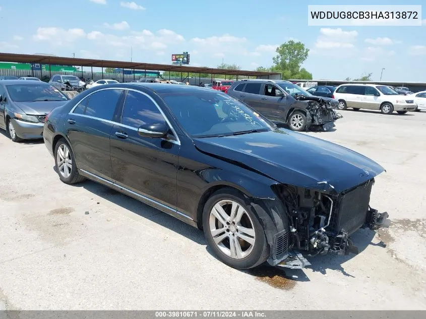 2017 Mercedes-Benz S 550 VIN: WDDUG8CB3HA313872 Lot: 39810671