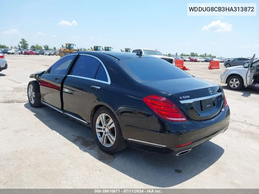 2017 Mercedes-Benz S 550 VIN: WDDUG8CB3HA313872 Lot: 39810671