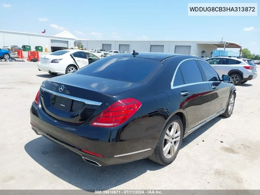 2017 Mercedes-Benz S 550 VIN: WDDUG8CB3HA313872 Lot: 39810671