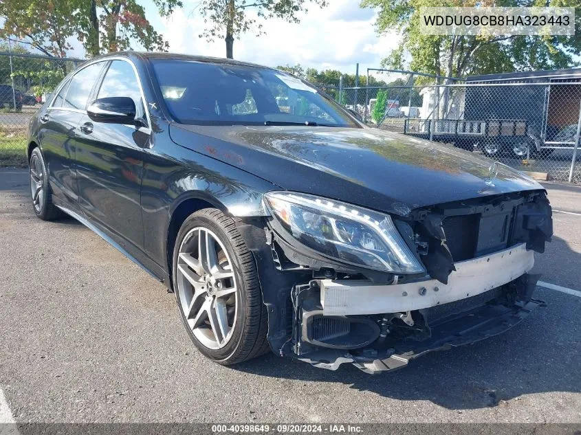 2017 Mercedes-Benz S 550 VIN: WDDUG8CB8HA323443 Lot: 40398649