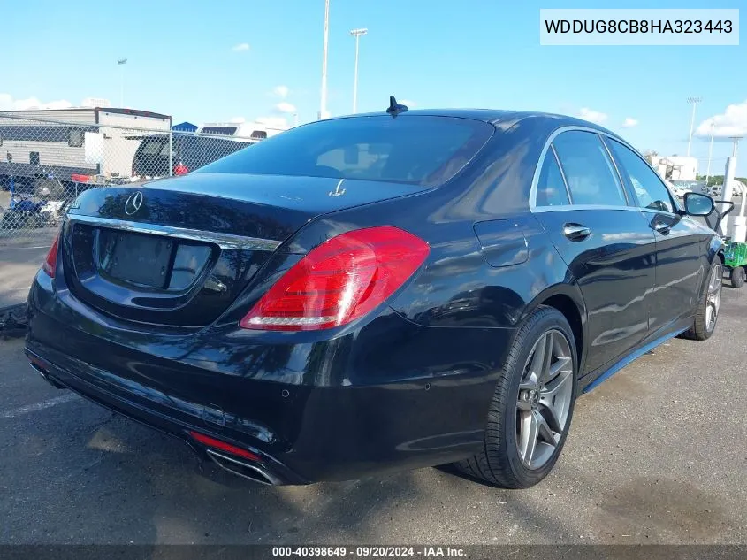 2017 Mercedes-Benz S 550 VIN: WDDUG8CB8HA323443 Lot: 40398649