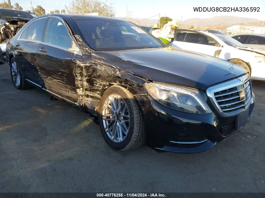 2017 Mercedes-Benz S 550 VIN: WDDUG8CB2HA336592 Lot: 40776255