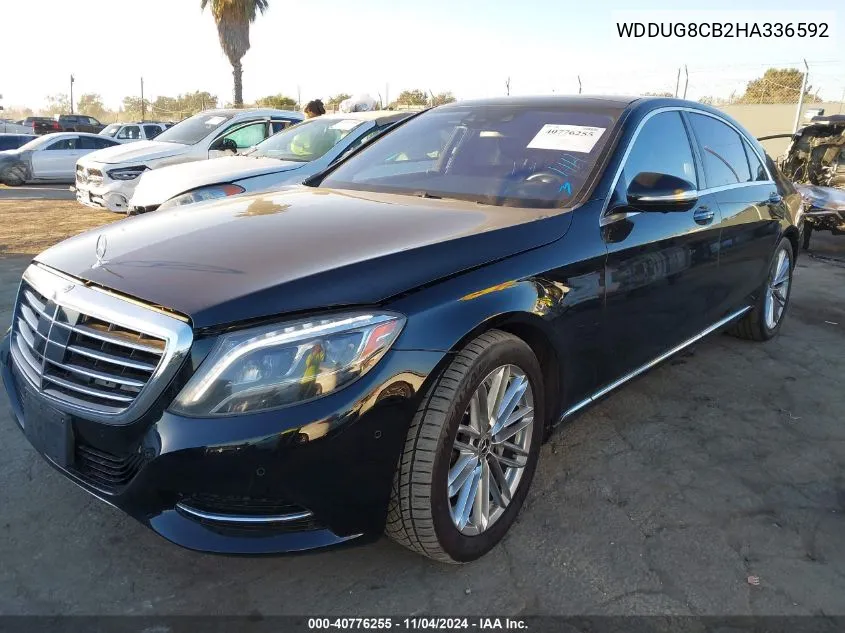 2017 Mercedes-Benz S 550 VIN: WDDUG8CB2HA336592 Lot: 40776255