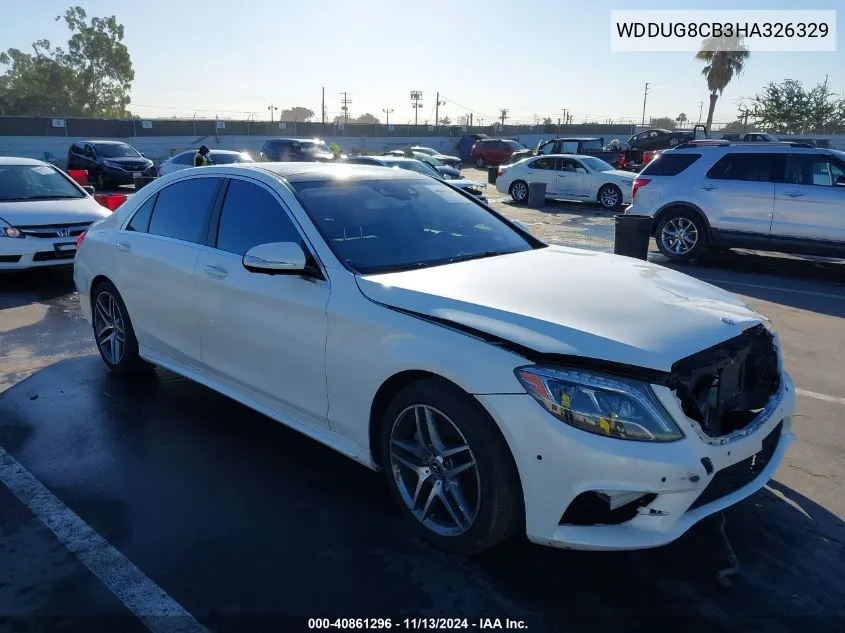 2017 Mercedes-Benz S 550 VIN: WDDUG8CB3HA326329 Lot: 40861296