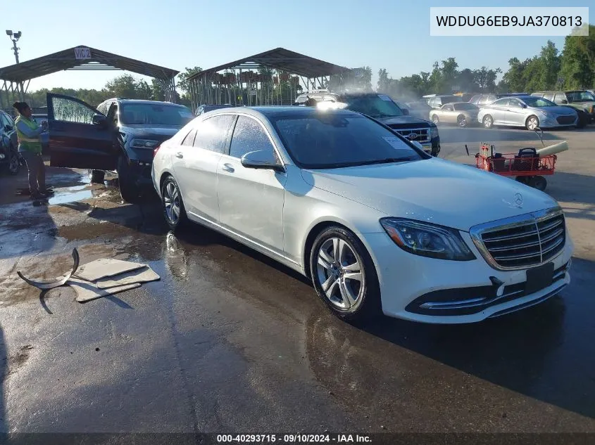 2018 Mercedes-Benz S 450 4Matic VIN: WDDUG6EB9JA370813 Lot: 40293715