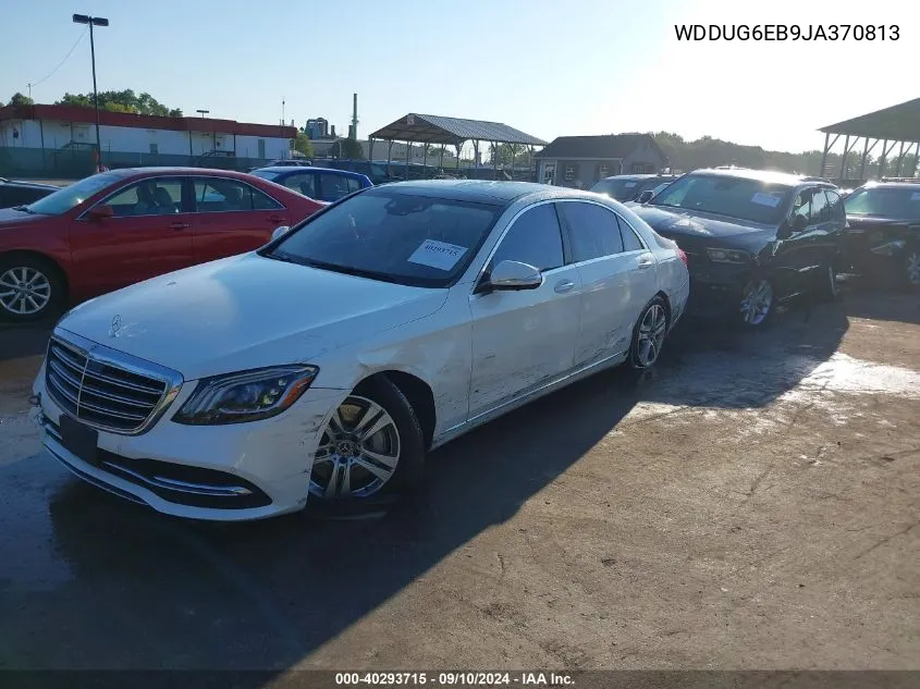 2018 Mercedes-Benz S 450 4Matic VIN: WDDUG6EB9JA370813 Lot: 40293715