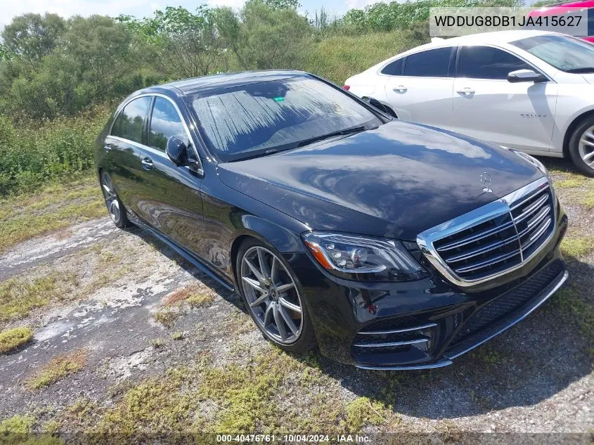 2018 Mercedes-Benz S 560 VIN: WDDUG8DB1JA415627 Lot: 40476761