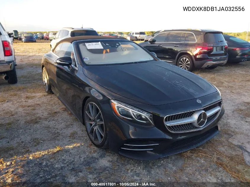 2018 Mercedes-Benz S 560 VIN: WDDXK8DB1JA032556 Lot: 40517801