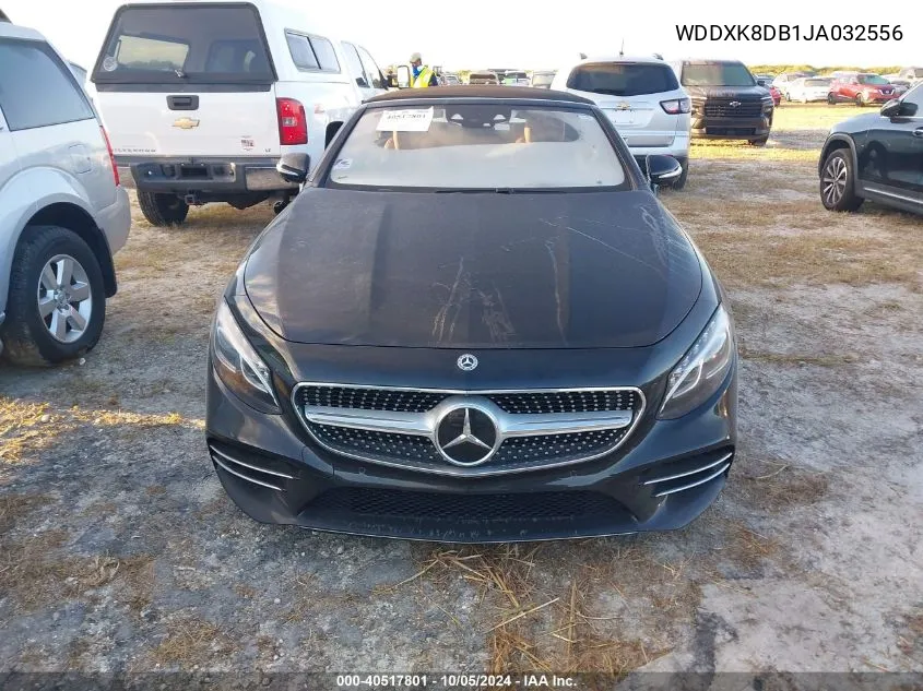 2018 Mercedes-Benz S 560 VIN: WDDXK8DB1JA032556 Lot: 40517801