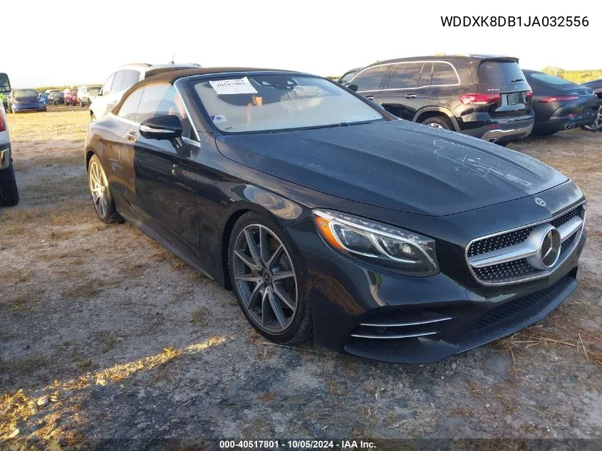 2018 Mercedes-Benz S 560 VIN: WDDXK8DB1JA032556 Lot: 40517801