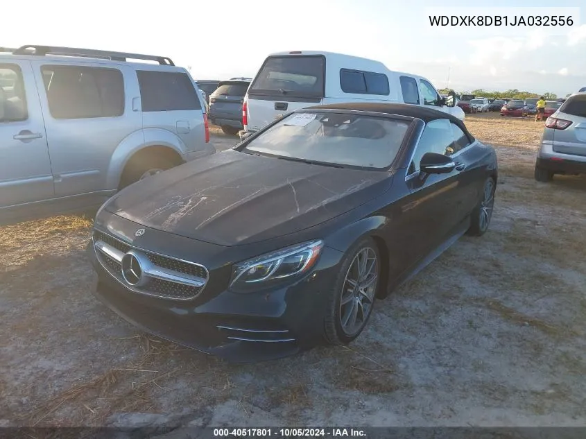 2018 Mercedes-Benz S 560 VIN: WDDXK8DB1JA032556 Lot: 40517801