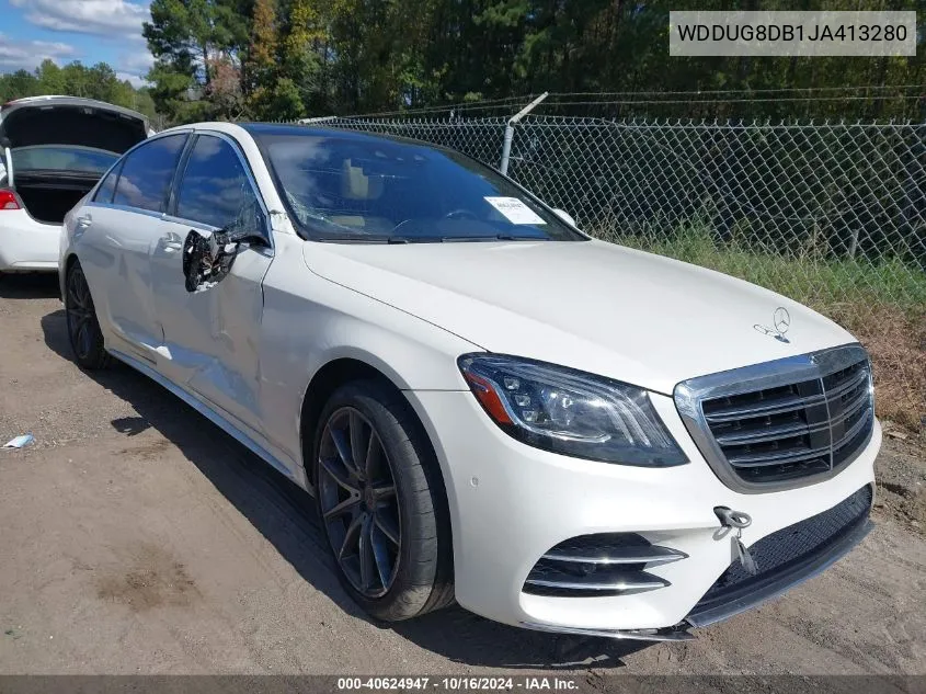 2018 Mercedes-Benz S 560 VIN: WDDUG8DB1JA413280 Lot: 40624947