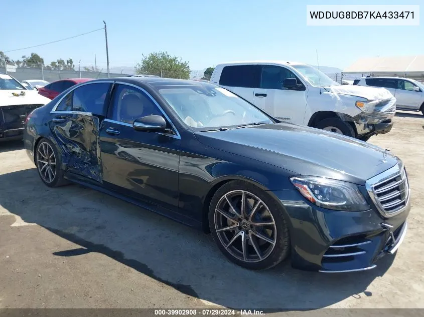 2019 Mercedes-Benz S 560 560 VIN: WDDUG8DB7KA433471 Lot: 39902908