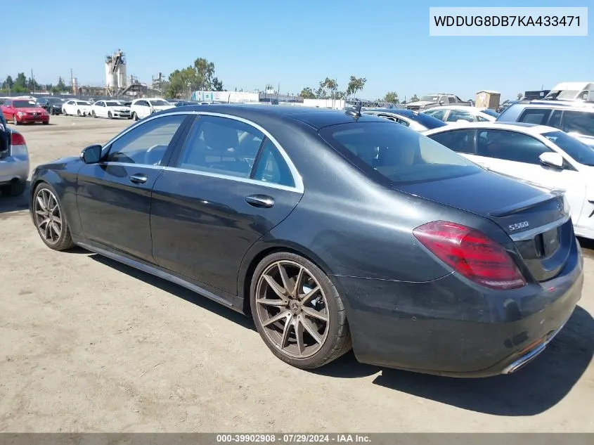 2019 Mercedes-Benz S 560 560 VIN: WDDUG8DB7KA433471 Lot: 39902908