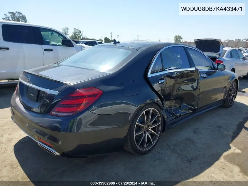 2019 Mercedes-Benz S 560 560 VIN: WDDUG8DB7KA433471 Lot: 39902908