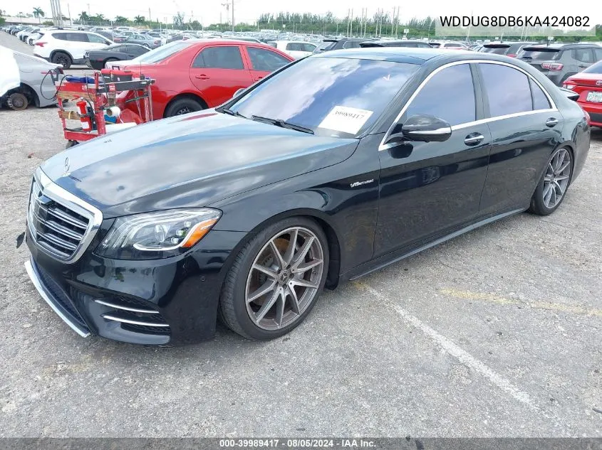 2019 Mercedes-Benz S 560 VIN: WDDUG8DB6KA424082 Lot: 39989417