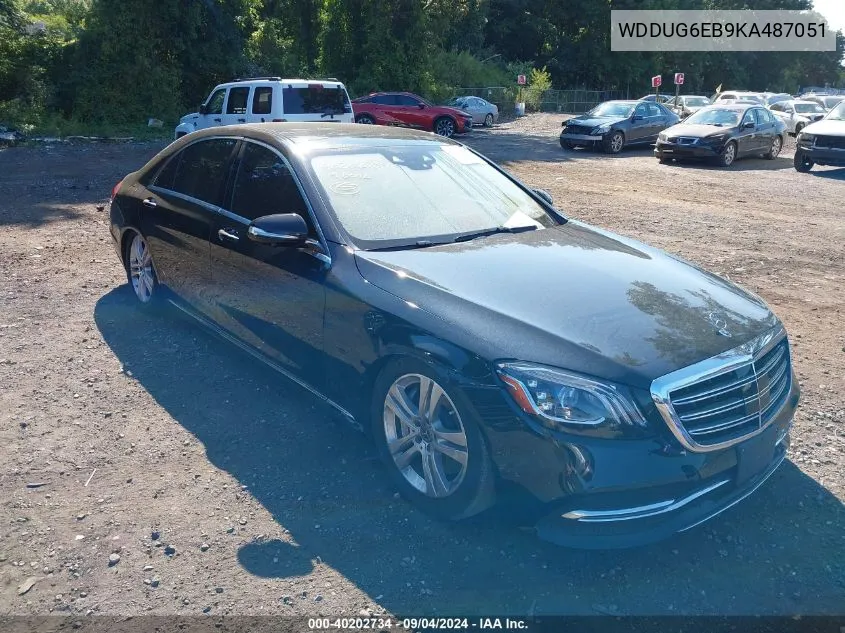 2019 Mercedes-Benz S 450 4Matic VIN: WDDUG6EB9KA487051 Lot: 40202734