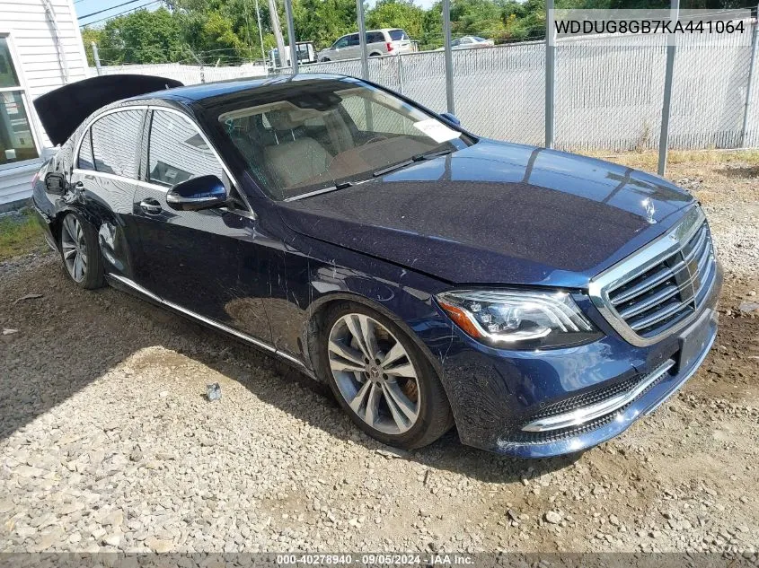 2019 Mercedes-Benz S 560 4Matic VIN: WDDUG8GB7KA441064 Lot: 40278940