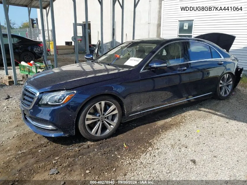 2019 Mercedes-Benz S 560 4Matic VIN: WDDUG8GB7KA441064 Lot: 40278940