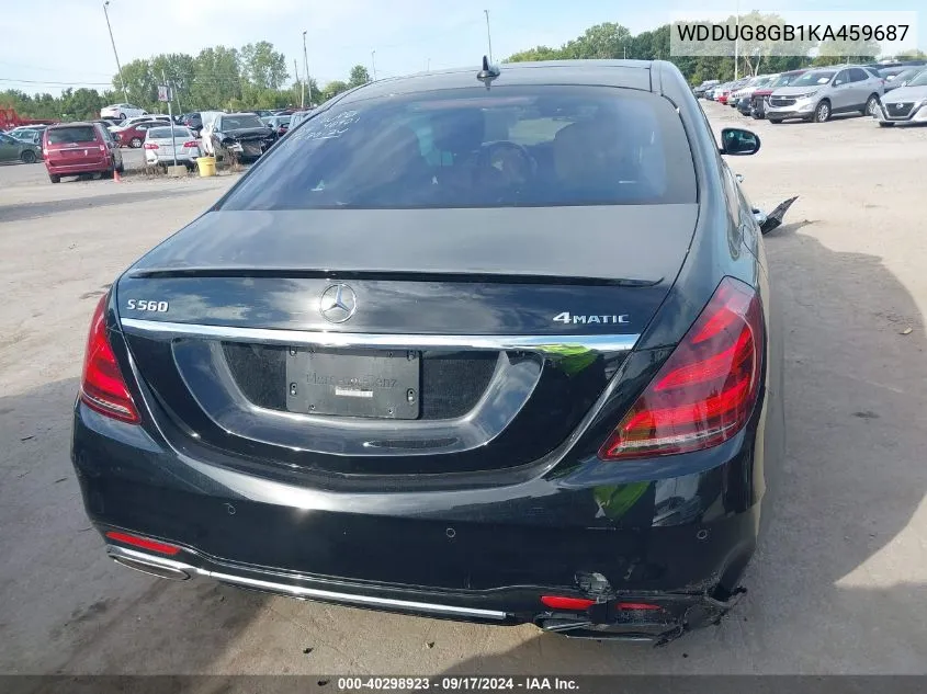 2019 Mercedes-Benz S 560 4Matic VIN: WDDUG8GB1KA459687 Lot: 40298923