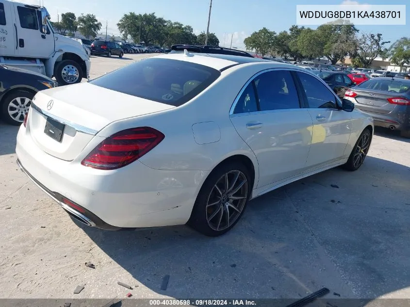 WDDUG8DB1KA438701 2019 Mercedes-Benz S 560