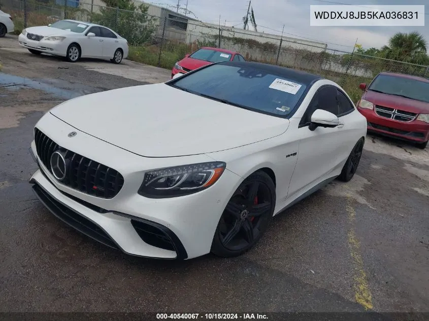 2019 Mercedes-Benz Amg S 63 4Matic VIN: WDDXJ8JB5KA036831 Lot: 40540067