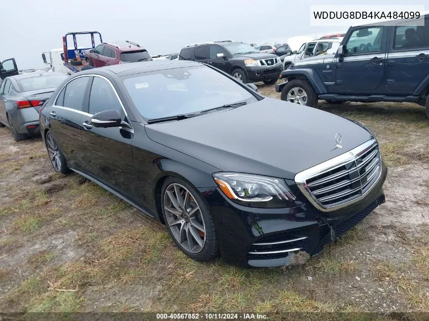 2019 Mercedes-Benz S 560 VIN: WDDUG8DB4KA484099 Lot: 40567852