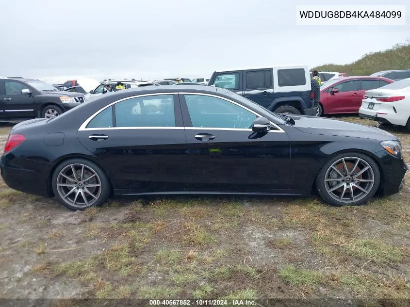 2019 Mercedes-Benz S 560 VIN: WDDUG8DB4KA484099 Lot: 40567852