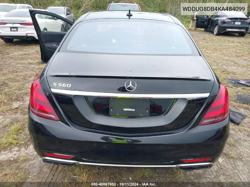 2019 Mercedes-Benz S 560 VIN: WDDUG8DB4KA484099 Lot: 40567852