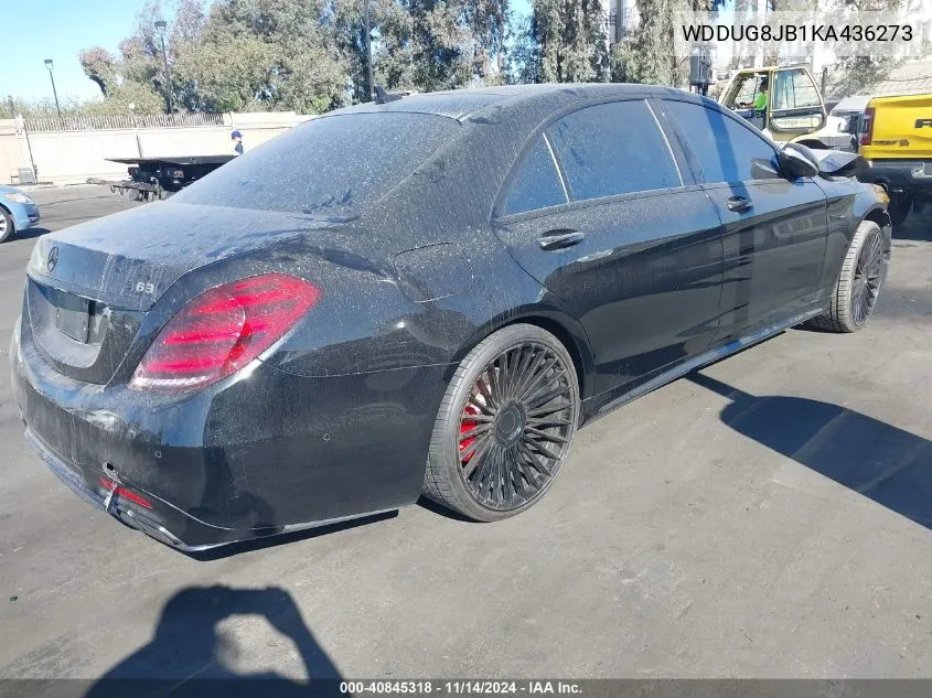 2019 Mercedes-Benz Amg S 63 4Matic VIN: WDDUG8JB1KA436273 Lot: 40845318