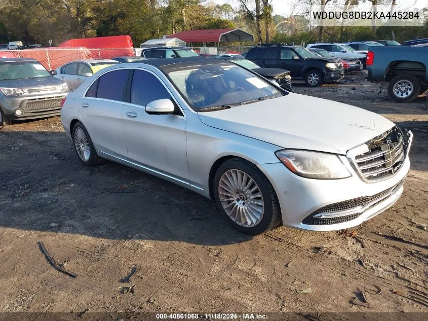 2019 Mercedes-Benz S VIN: WDDUG8DB2KA445284 Lot: 40861068