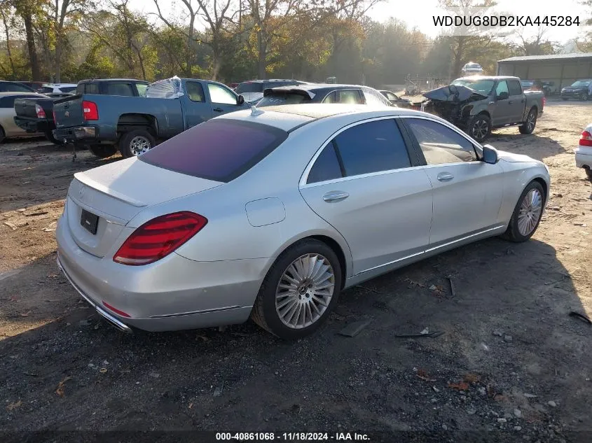 2019 Mercedes-Benz S VIN: WDDUG8DB2KA445284 Lot: 40861068